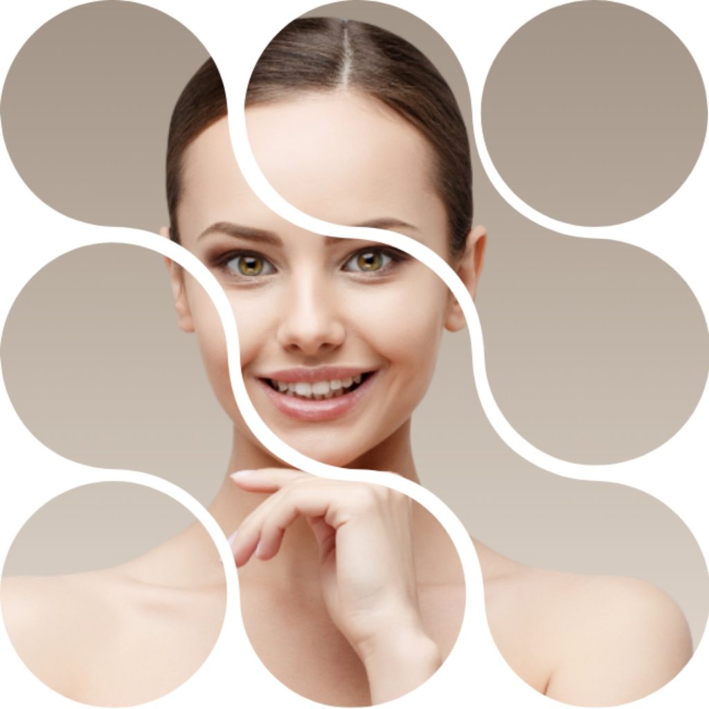 Woman with clear smooth skin after professional skin treatment in Dubai